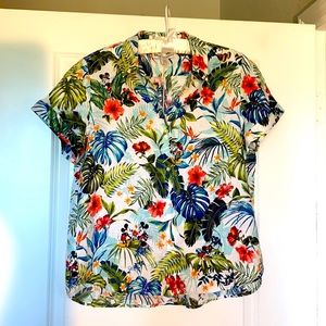 Tommy Bahama Disney Linen Short Sleeve Shirt S